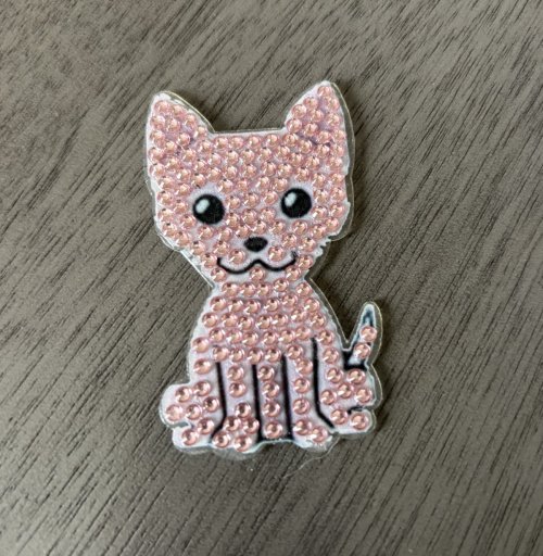 Diamond Art Magnet: Pink Pup