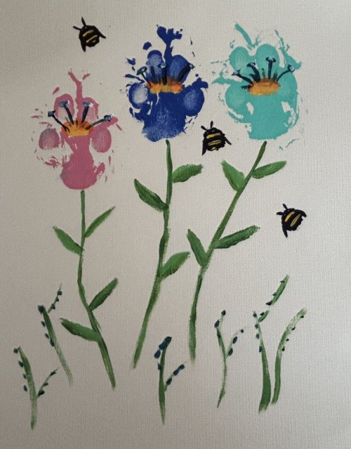 Oopsie Daisy Paw Print Art